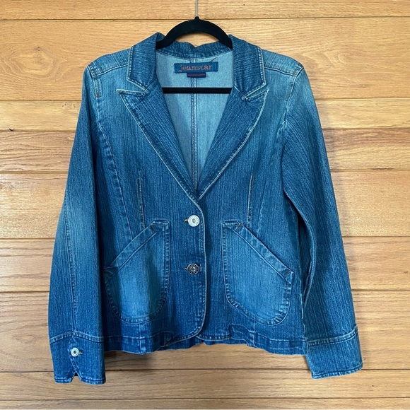 Y2K Jeanstar denim blazer jacket - Picture 1 of 6